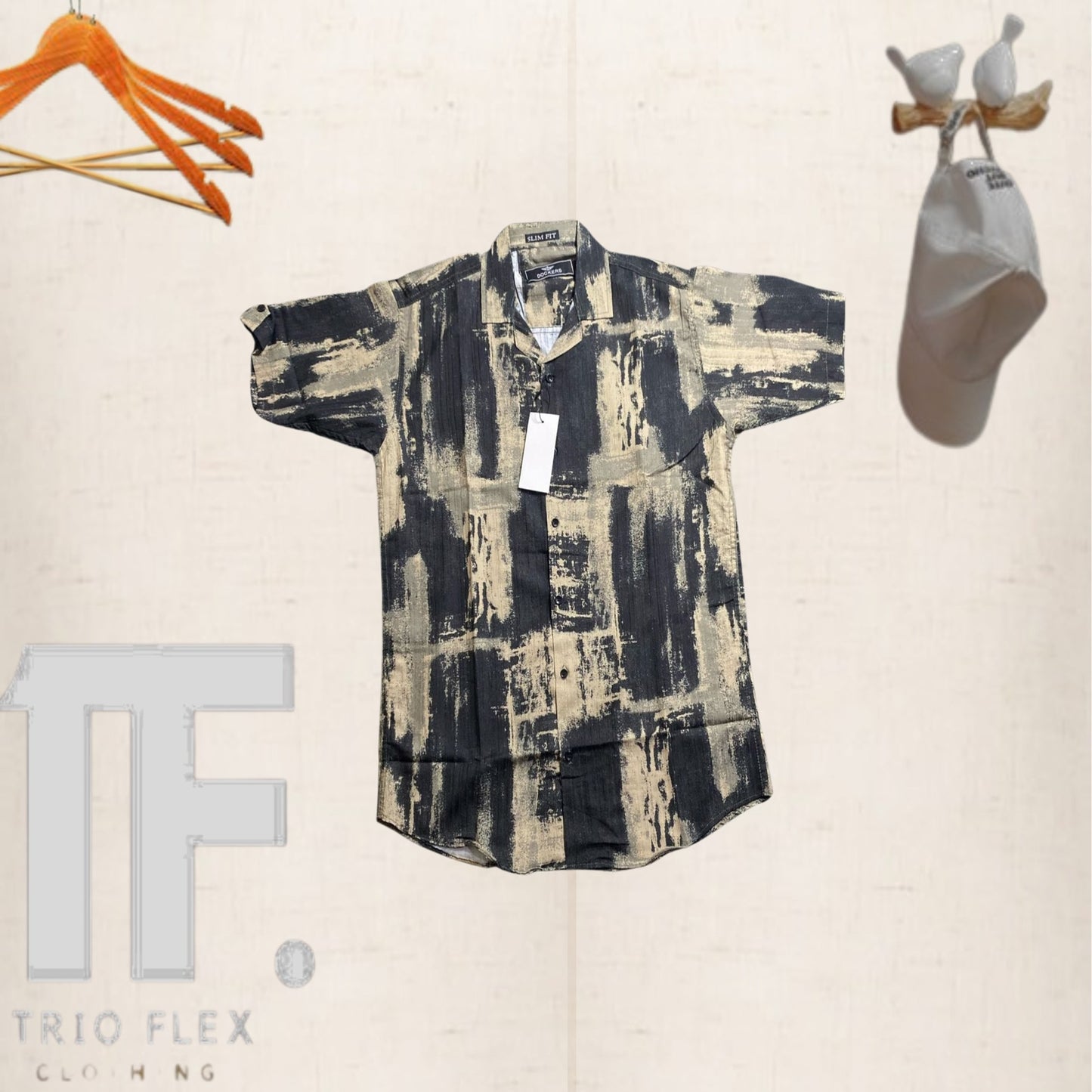 Abstract Tide Printed T-shirt