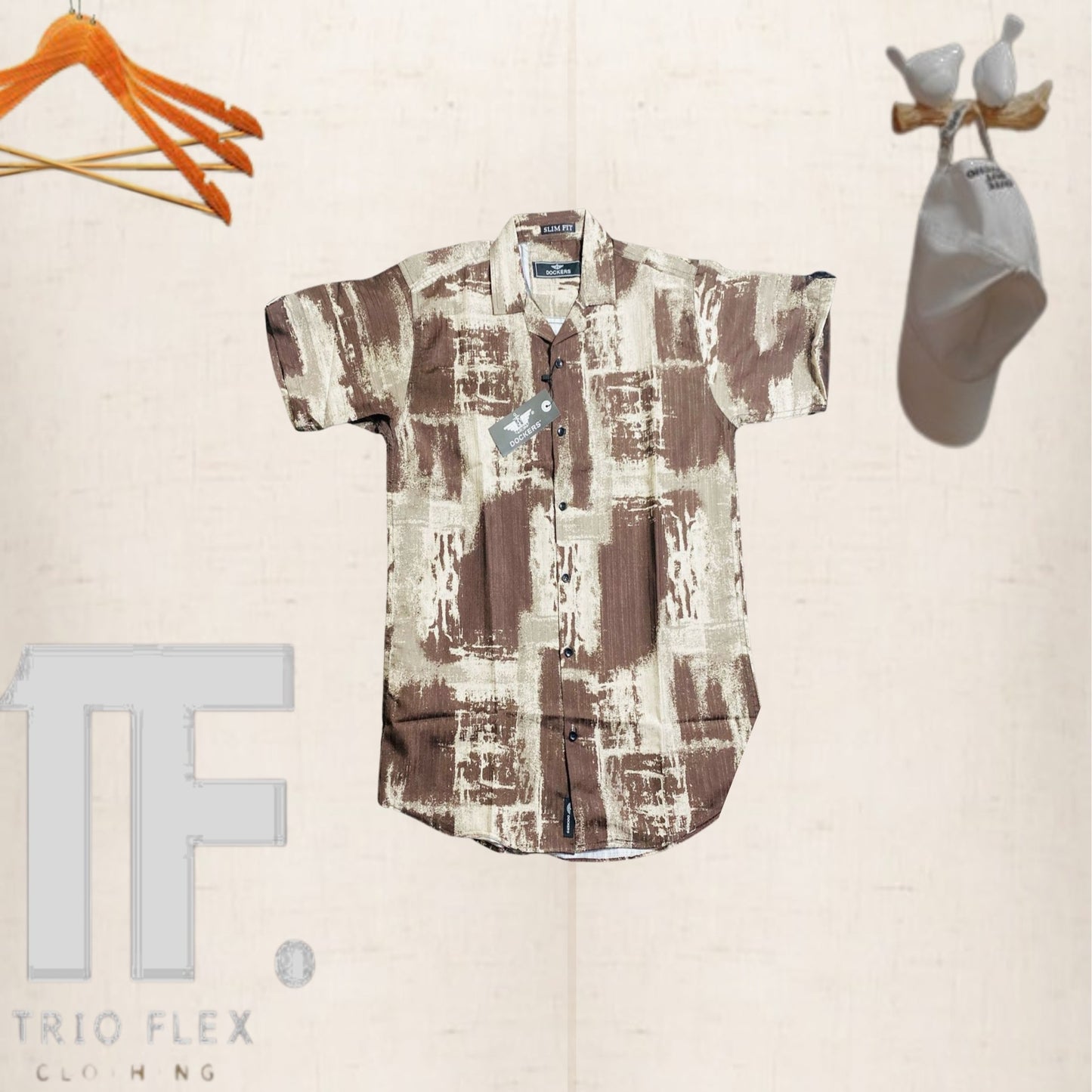Abstract Tide Printed T-shirt