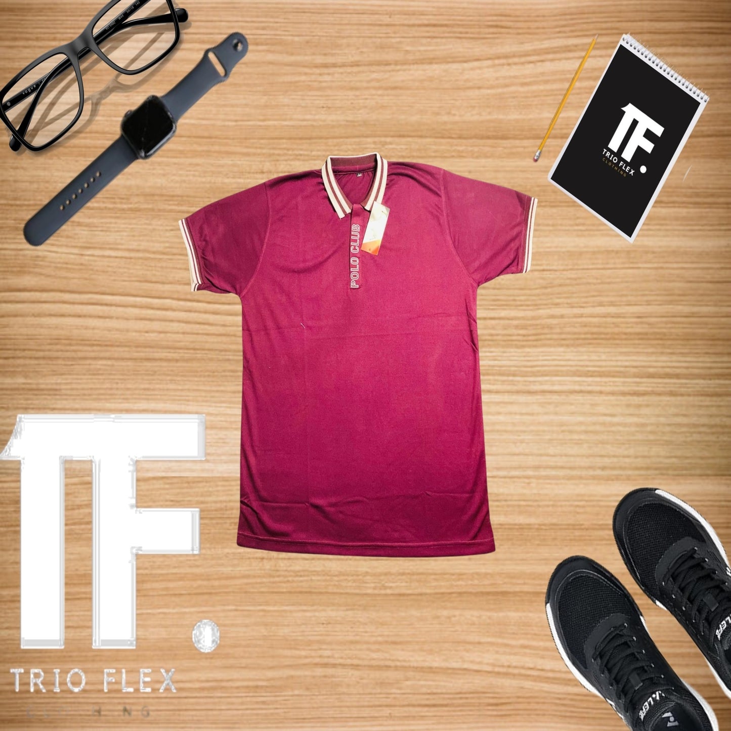 Smart Fit Premium Striped Collar Polo T-Shirt