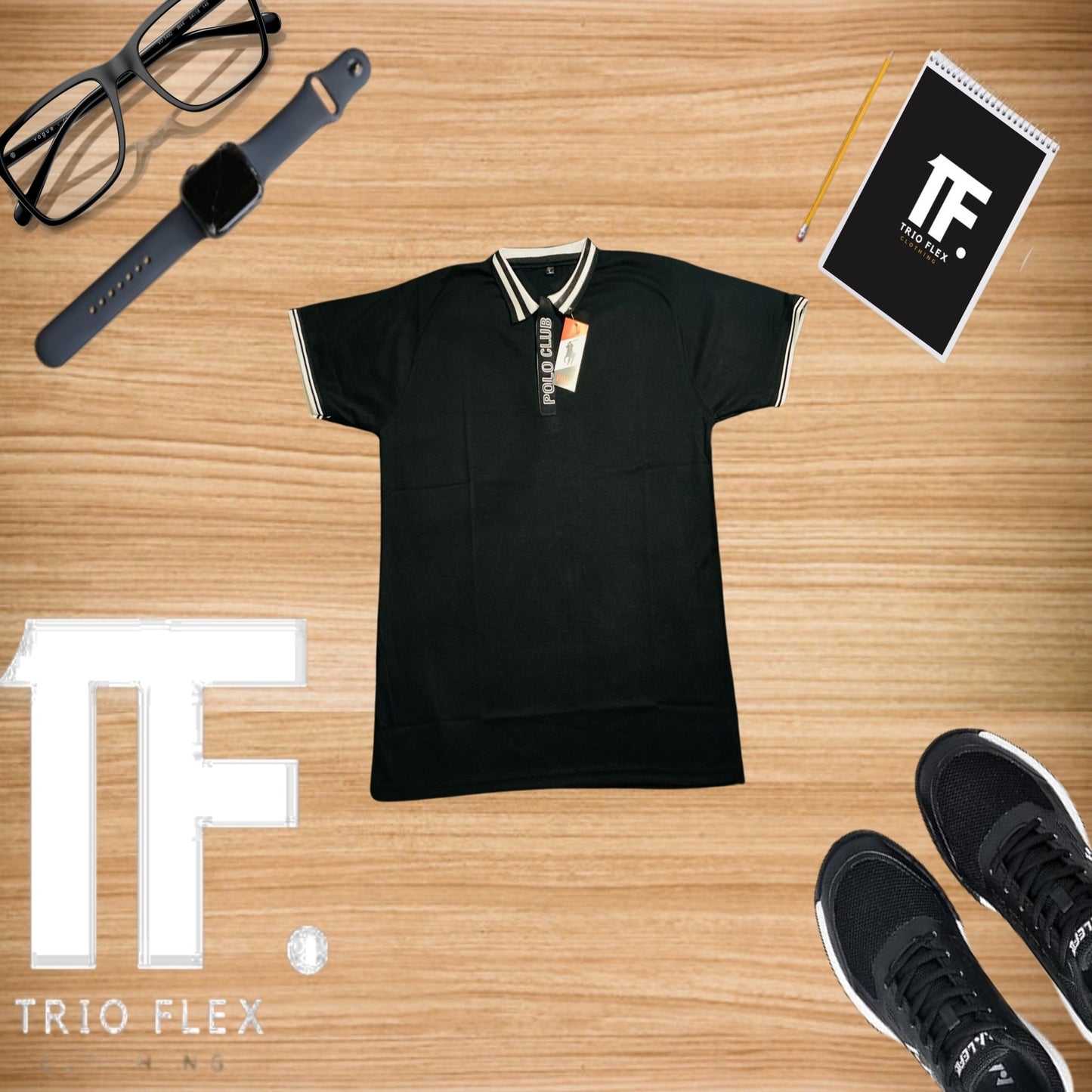 Smart Fit Premium Striped Collar Polo T-Shirt