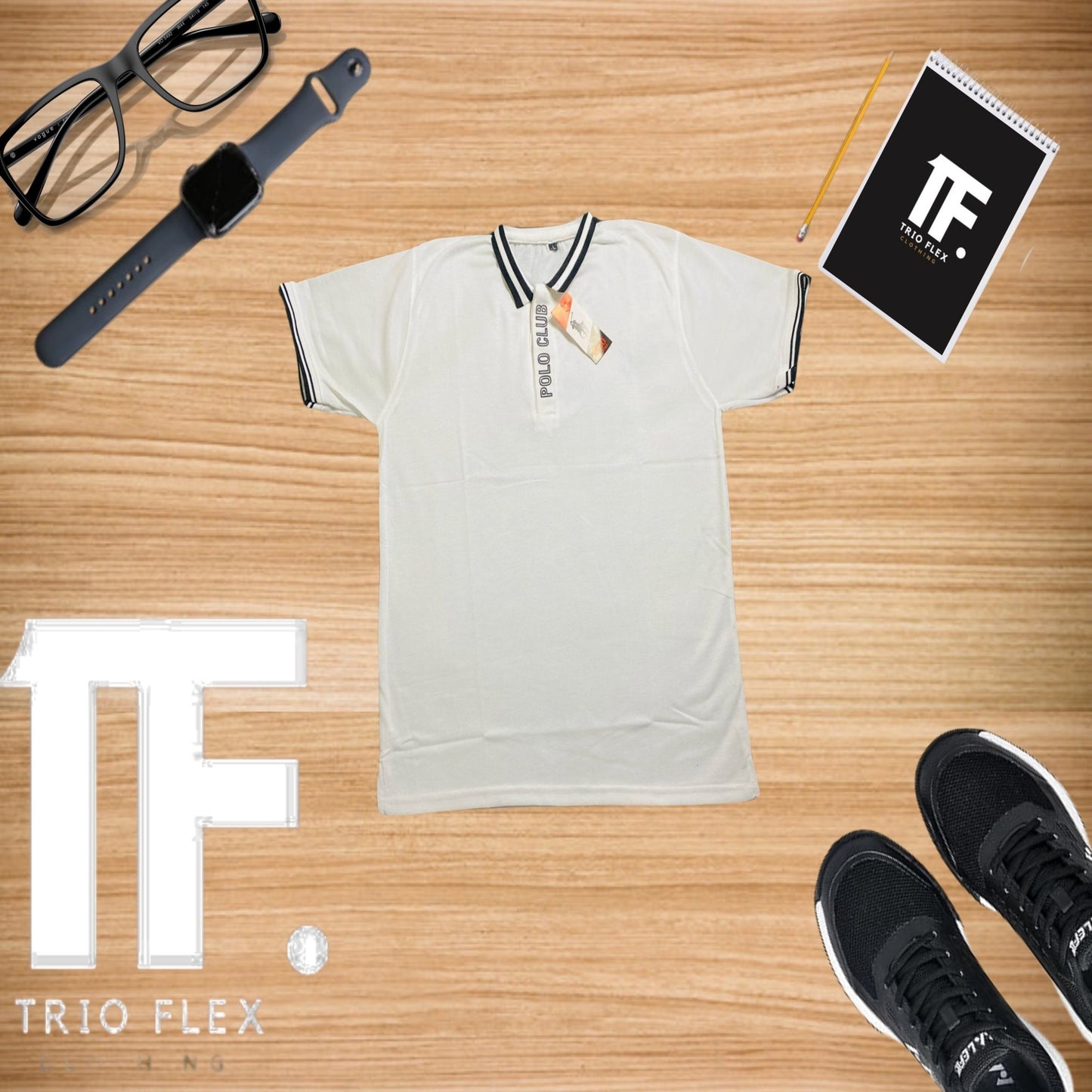 Smart Fit Premium Striped Collar Polo T-Shirt