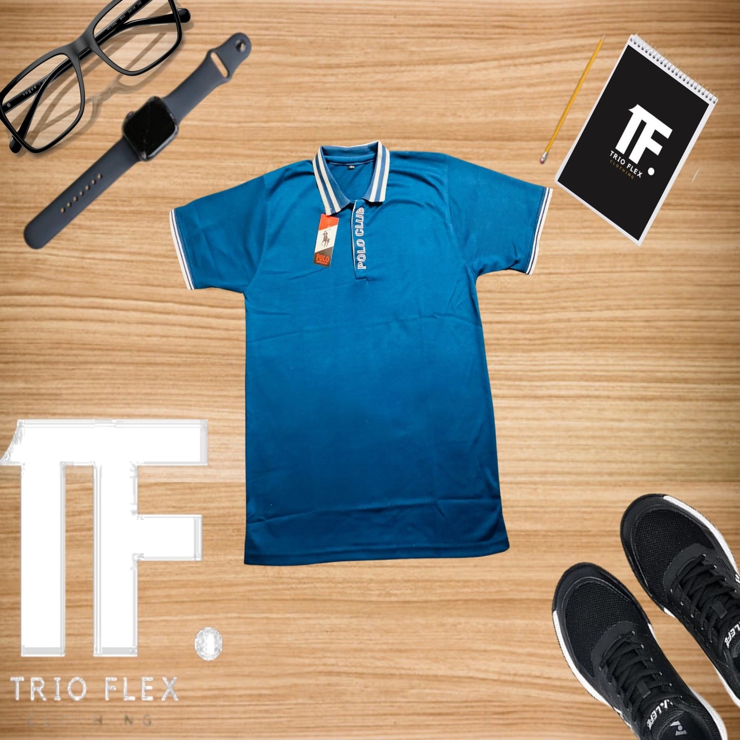 Smart Fit Premium Striped Collar Polo T-Shirt