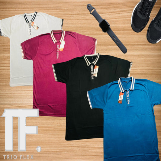 Smart Fit Premium Striped Collar Polo T-Shirt