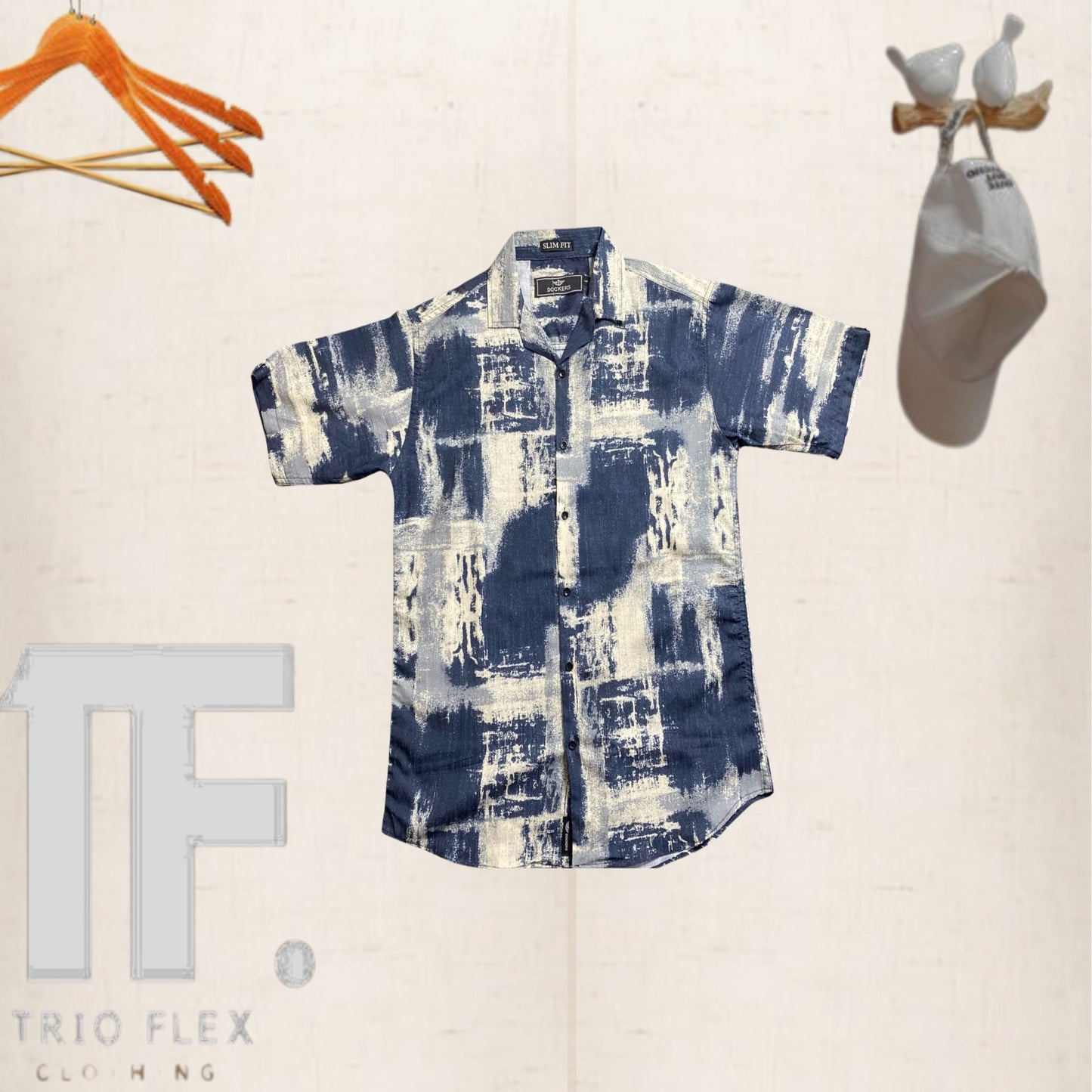 Abstract Tide Printed T-shirt