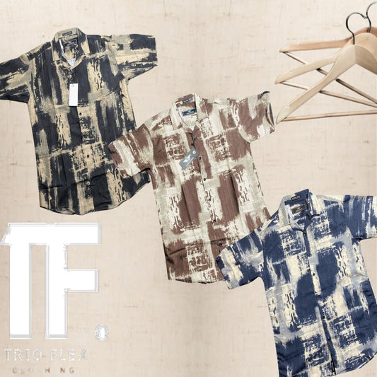 Abstract Tide Printed T-shirt